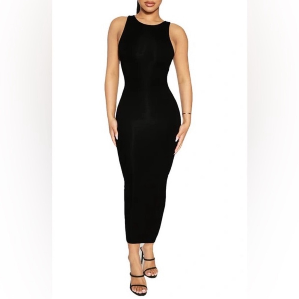 EUC Naked Wardrobe Ribbed Bodycon Dress